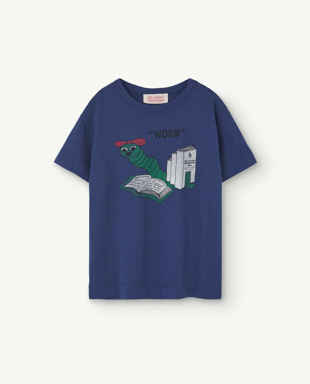 The Animals Observatory rooster kids t-shirt // deep blue