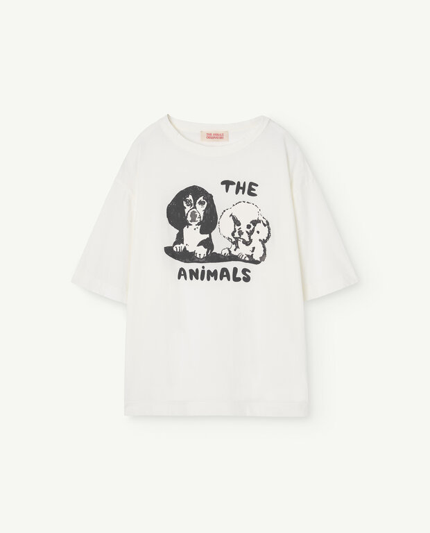 The Animals Observatory rooster oversized kids t-shirt // white