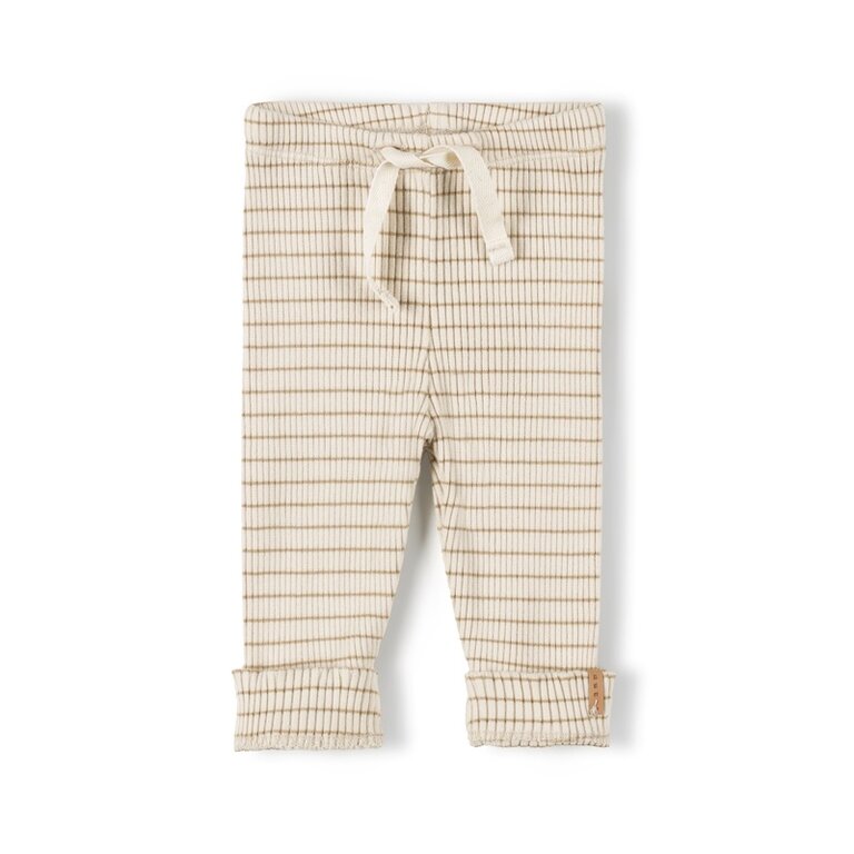 Nixnut rib legging // biscuit stripe