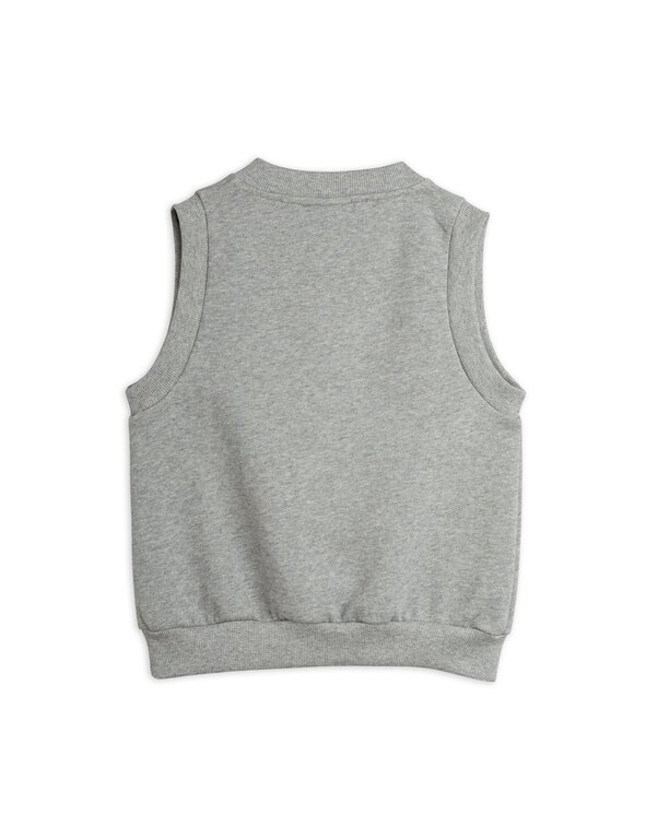 Mini Rodini feather patch vest sweat // grey