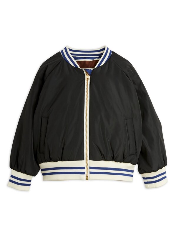 Mini Rodini stripes reversible baseball jacket // multi