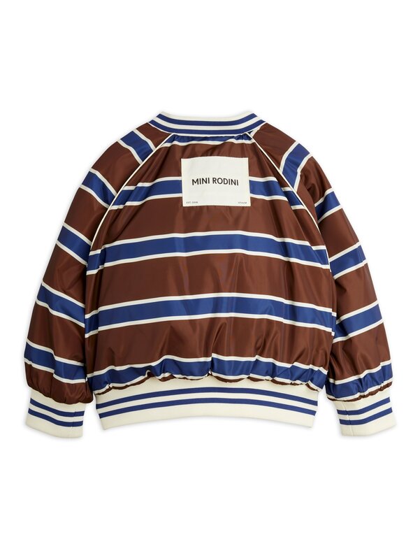 Mini Rodini stripes reversible baseball jacket // multi