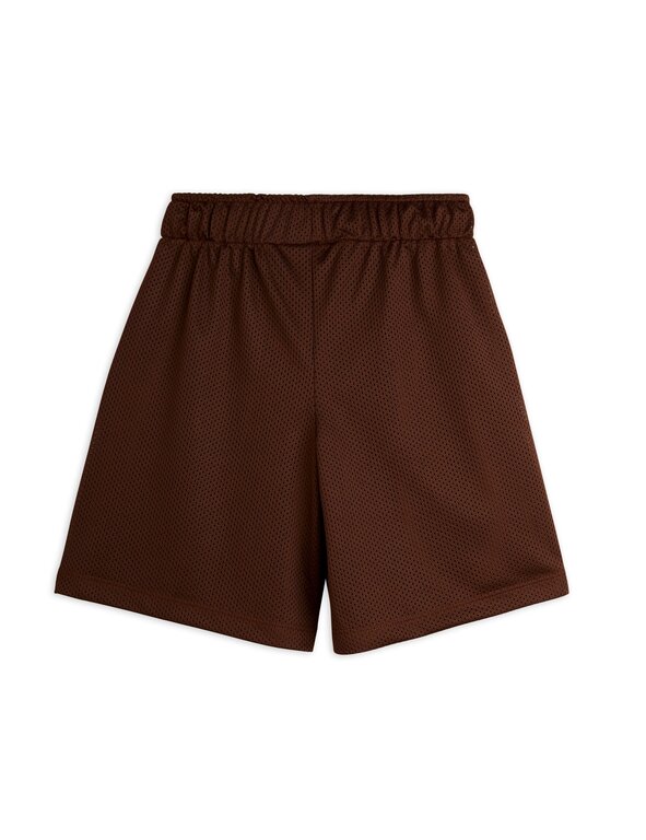 Mini Rodini basket mesh sp shorts // brown