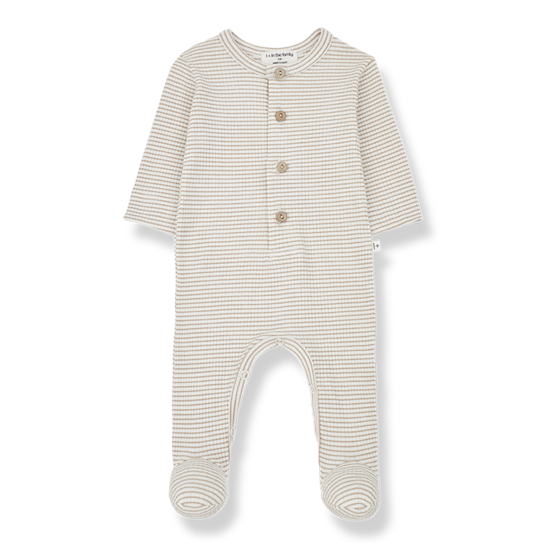 1+ in the family nino jumpsuit // clay/ivory