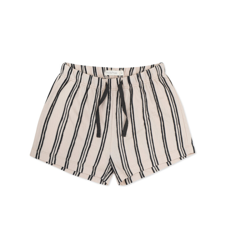 Phil & Phae beach shorts textured stripes // shell