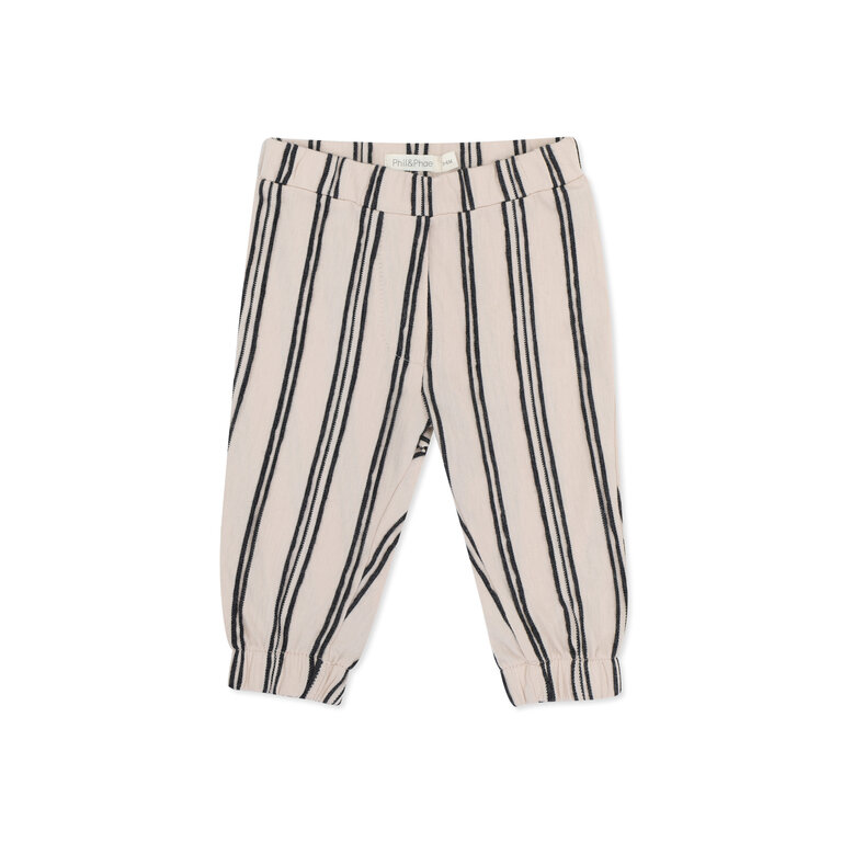 Phil & Phae baby pants textured stripes // shell