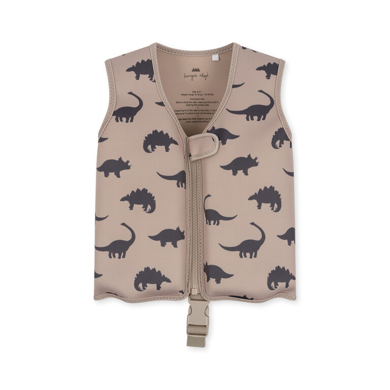 Konges Slojd neoprene float vest // dino silhouette