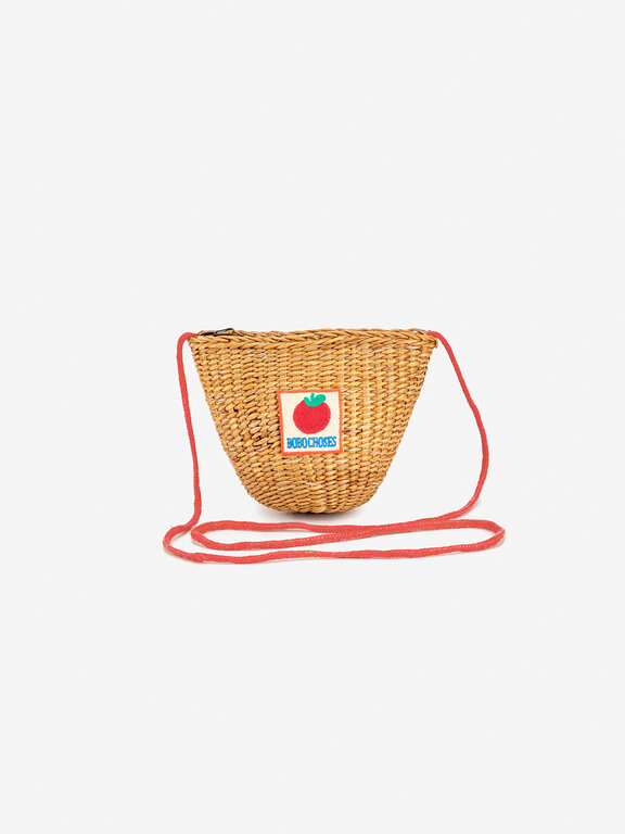 Bobo Choses BC tomato patch raffia hand bag // kids