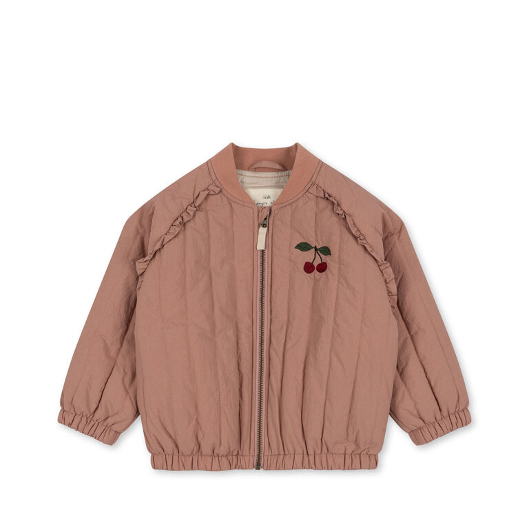 Konges Slojd juno frill bomber jacket // cameo brown