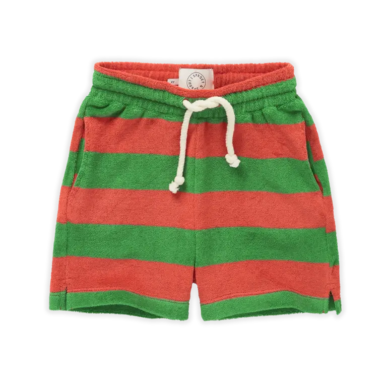 Sproet & sprout terry short boys // stripe