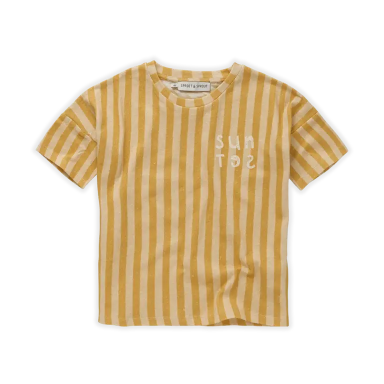 Sproet & sprout t-shirt linen // stripe sunset