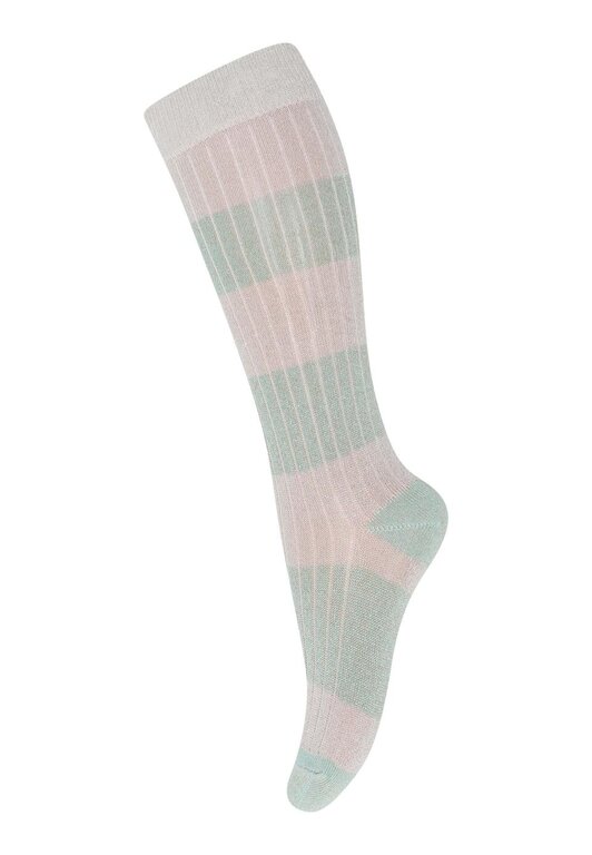 MP Denmark 10 89016 clara glitter knee socks // 3103 pastel green