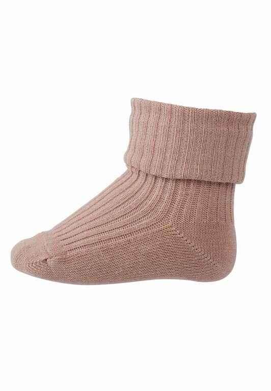 MP Denmark 10 533 cotton rib baby socks // 188 wood rose