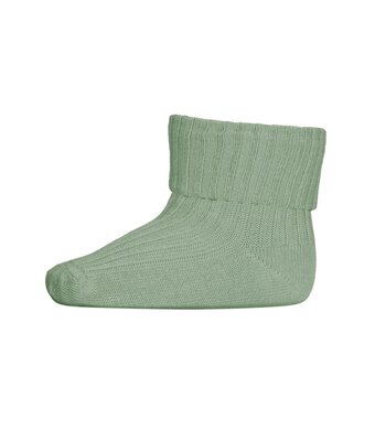 10 533 cotton rib baby socks // 3043 granite green