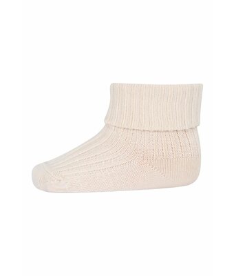 10 533 cotton rib baby socks // 4109 ecru