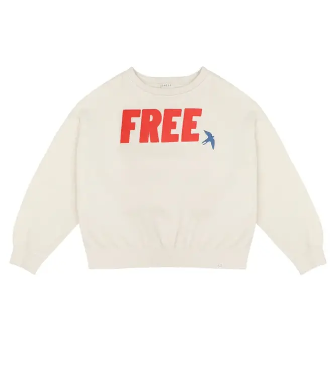 Jenest free bird sweater // pebble ecru