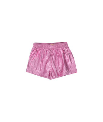 shiny short // metallic pink