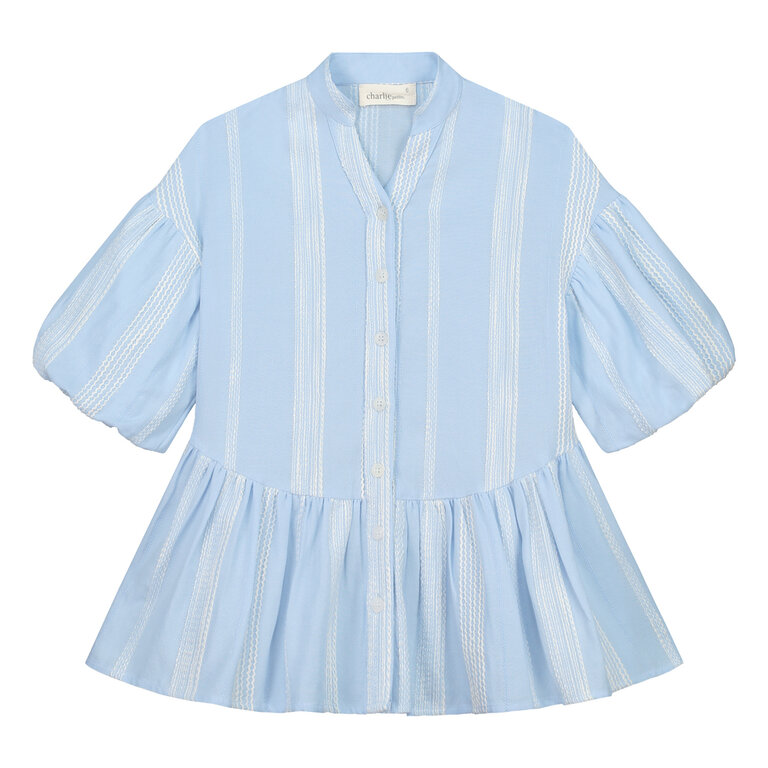 Charlie Petite isabelle dress // blue stripe