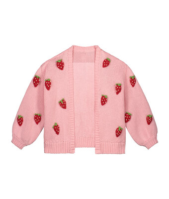 very berry knitted vest // strawberry pink