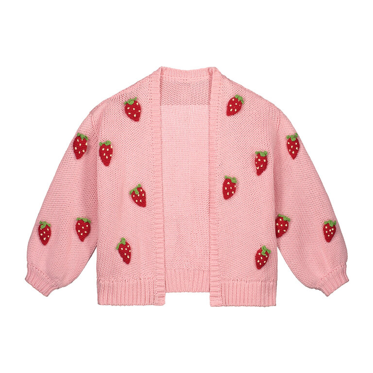 Daily Brat very berry knitted vest // strawberry pink