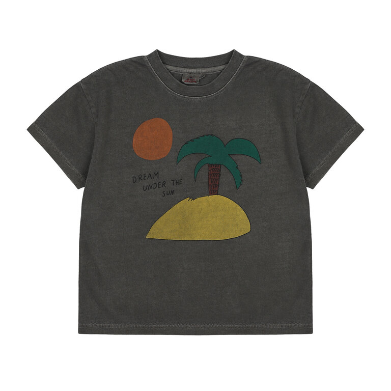 Jelly Mallow beach pigment t-shirt // grey