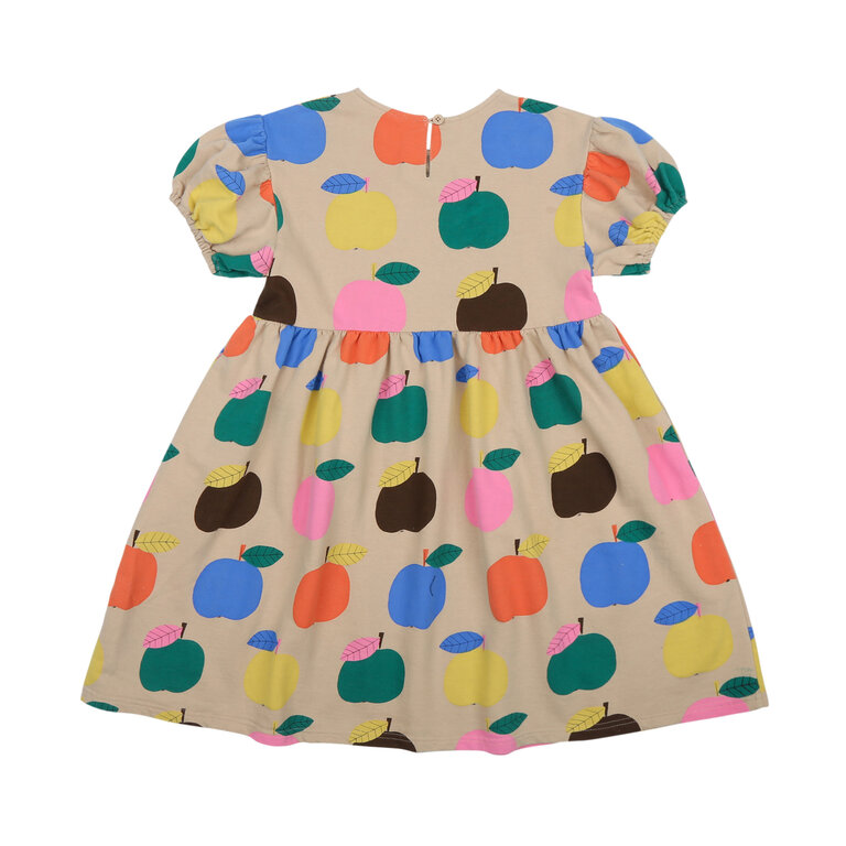 Jelly Mallow colourful apple dress // beige