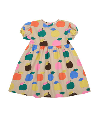 colourful apple dress // beige