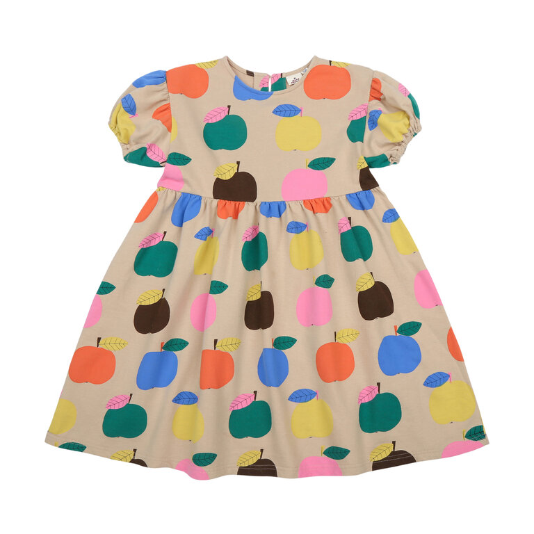 Jelly Mallow colourful apple dress // beige