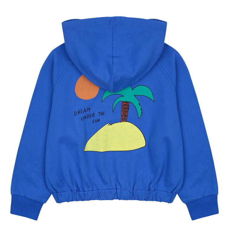 Jelly Mallow beach hoodie // blue