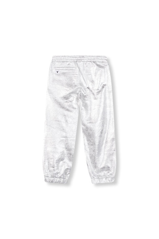 Alix the label metallic pants // silver