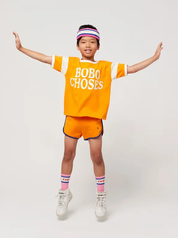 Bobo Choses BC orange shorts // kids