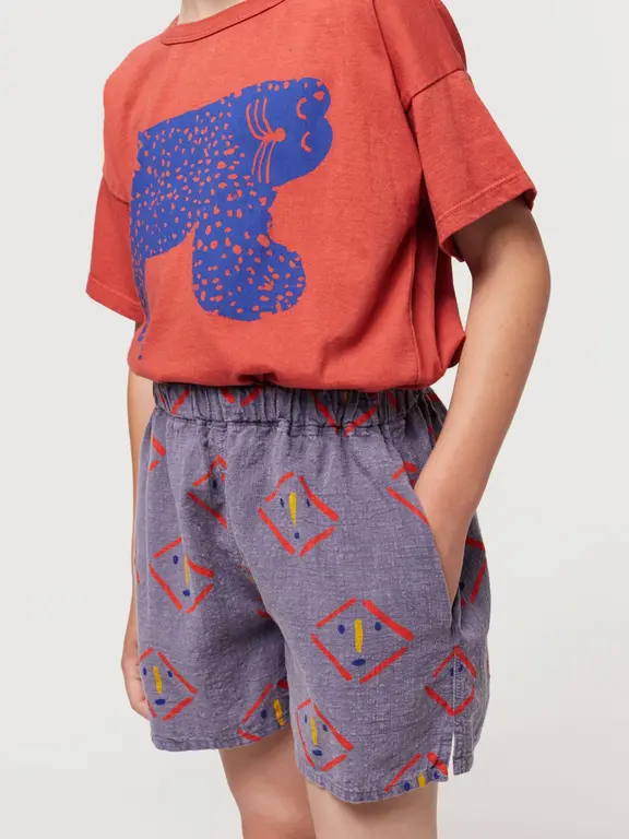 Bobo Choses masks all over woven shorts // kids