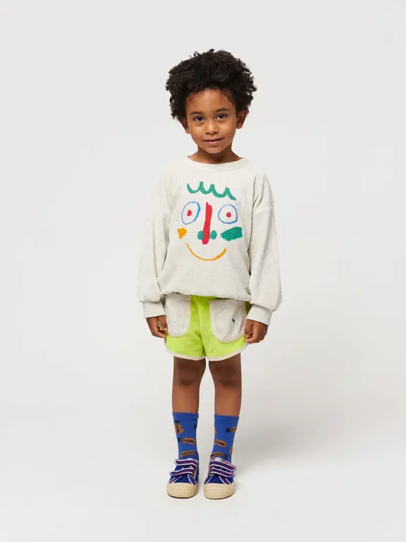 Bobo Choses green terry shorts // kids