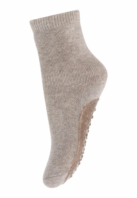 MP Denmark 7953 cotton socks anti slip // 489 light brown melange