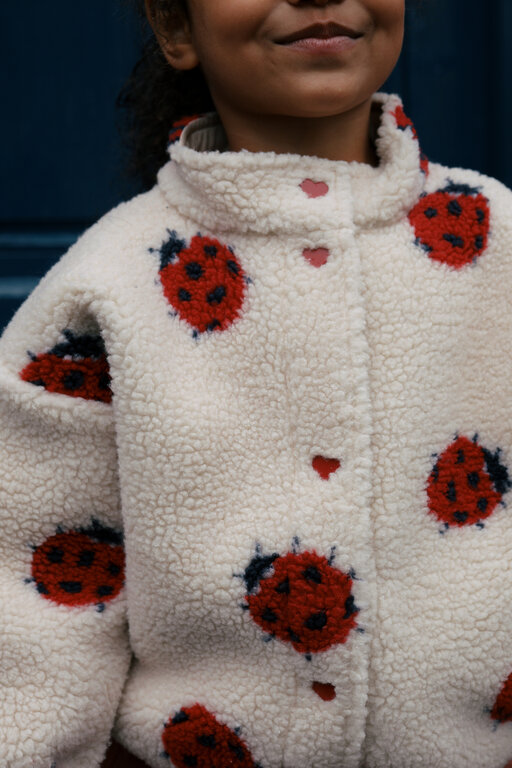 Konges Slojd jody teddy jacket //  ladybug sand