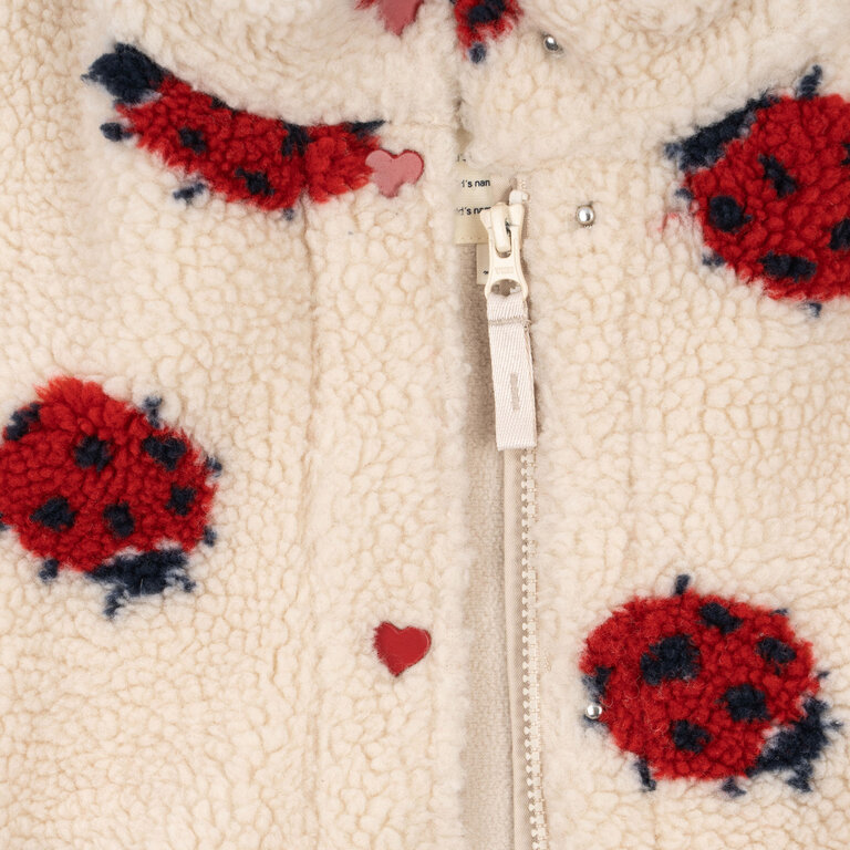 Konges Slojd jody teddy jacket //  ladybug sand