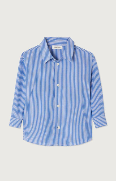 American Vintage zatybay blouse // rayures aqua