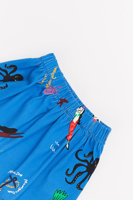 Maison Mangostan mermaid skirt // blue