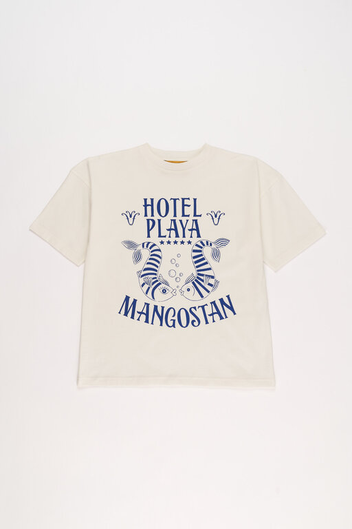 Maison Mangostan hotel playa t-shirt // cloudy white
