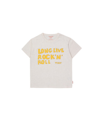 rock'n'roll tee // light cream heather