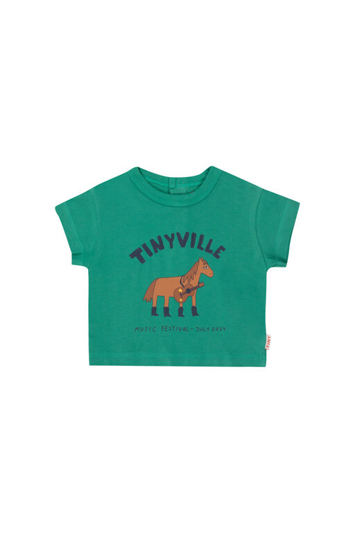 Tinycottons festival baby tee // emerald