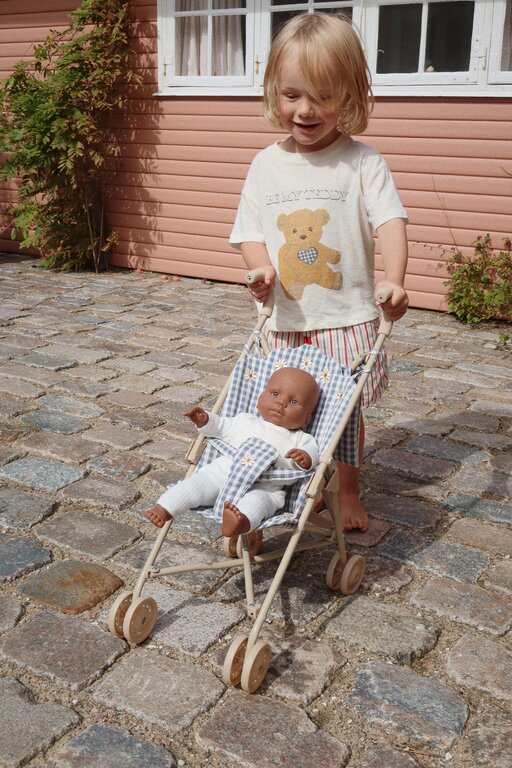 Konges Slojd doll stroller // captains blue check