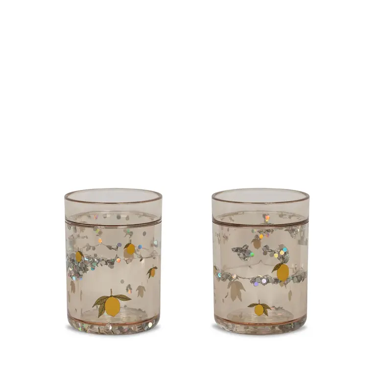 Konges Slojd 2 pack glitter cups // lemon