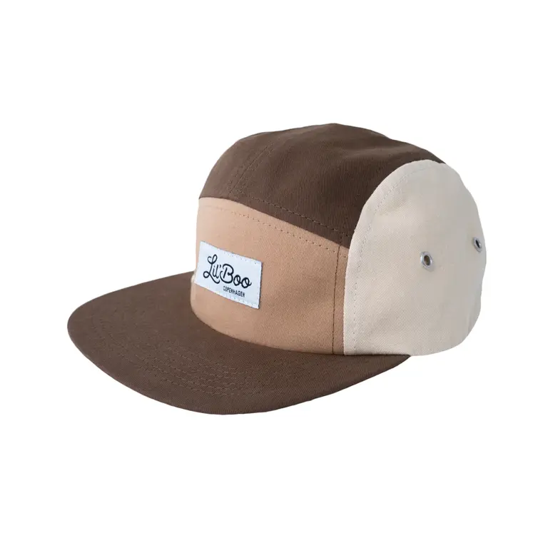 Lil' Boo block cap 5-panel // brown