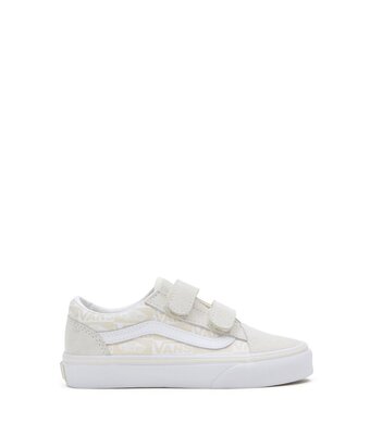 UY old skool V logo // marshmallow/true white