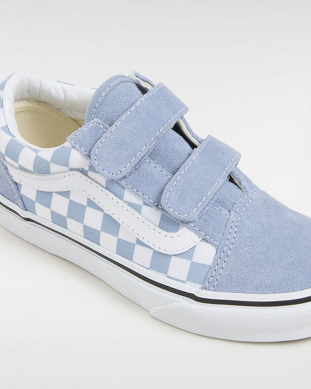 Vans UY old skool V color theory // checkerboard dusty blue
