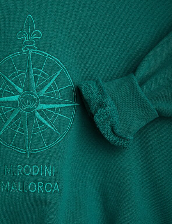 Mini Rodini Compass emb sweatshirt // green