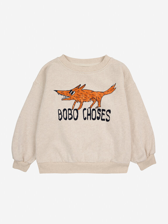 Bobo Choses the clever fox sweatshirt // kids