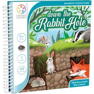 Smart Games magnetic travel : down the rabbit hole