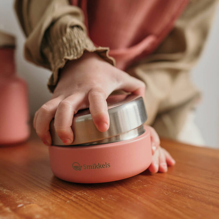 Smikkels RVS fruitbakje 280ml // roze